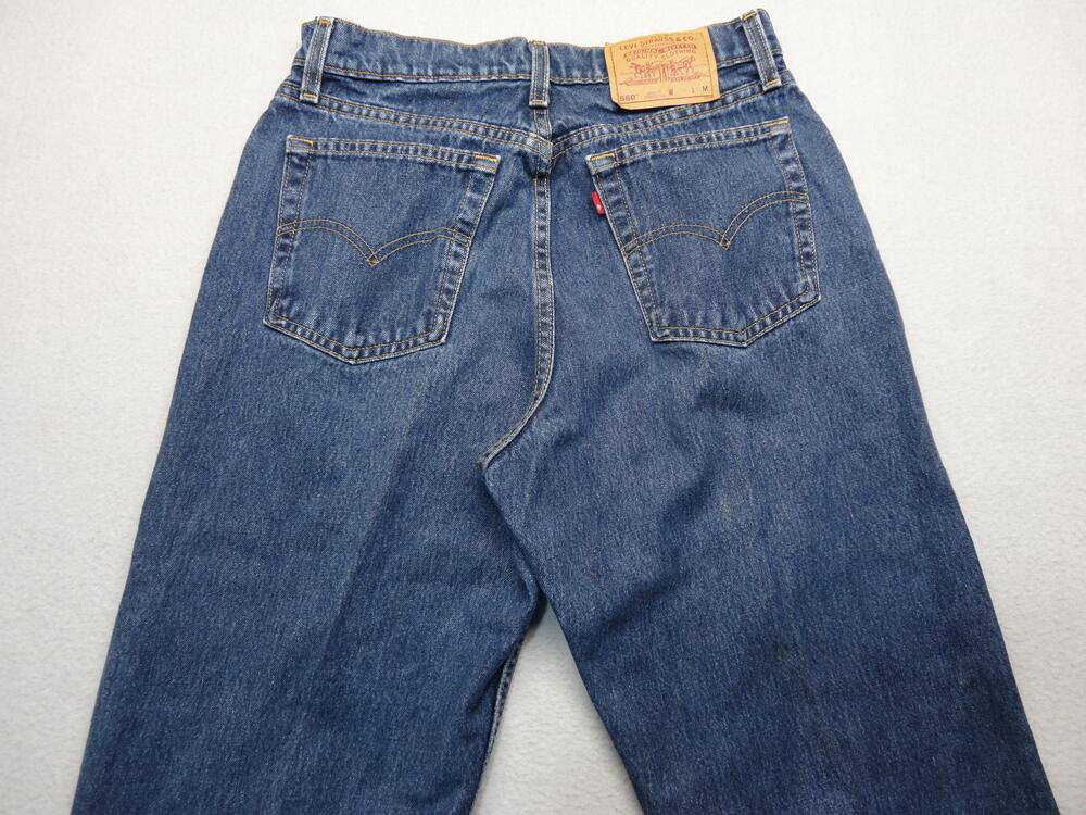 Levis 560 Jeans Womens 10 Blue Medium Wash Loose Relaxed Straight Denim USA 90s